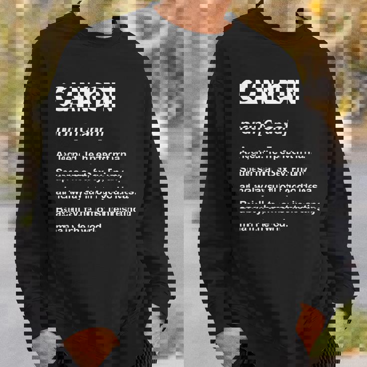 Canon ネームシャツ スウェットシャツ 彼への贈り物