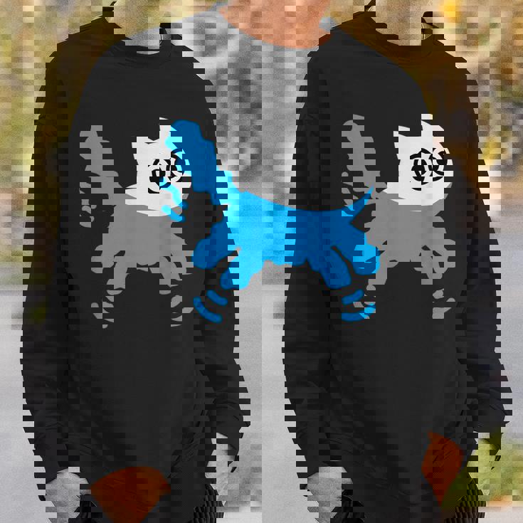 Catwimming Kitten In Water Cute Animalwimmer スウェットシャツ 彼への贈り物