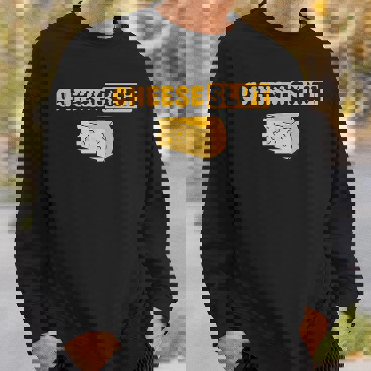 Cheeselut ファニーチーズ愛好家 乳製品 カード ユーモア メンズ レディース スウェットシャツ 彼への贈り物