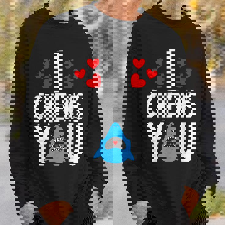 I Chews Youhark バレンタインデー ラブ ハート メンズ レディース スウェットシャツ 彼への贈り物