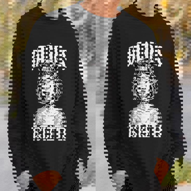 Chicas Malasaben Mejor Tatuaje Chica Diablo Camisa de entrenamiento Regalos para él