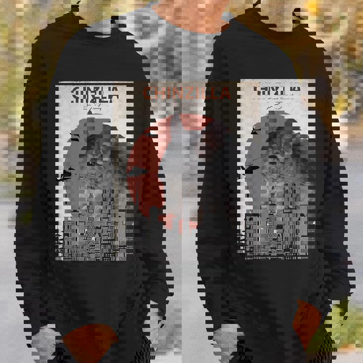 Chinzilla おもしろチンチラtシャツ スウェットシャツ 彼への贈り物