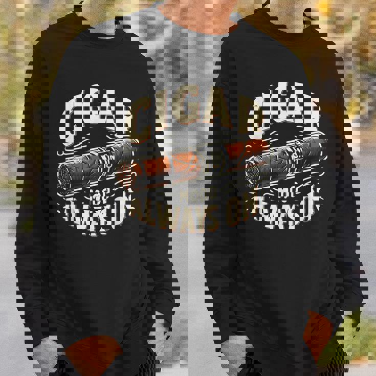 Cigar Mood Always On Cigar ファニーグラフィックtシャツ スウェットシャツ 彼への贈り物