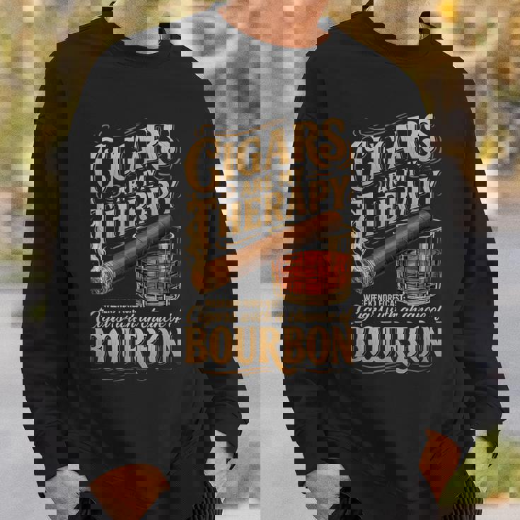 Cigars Are My Therapy Weekend Forecast Bourbonアパレル スウェットシャツ 彼への贈り物