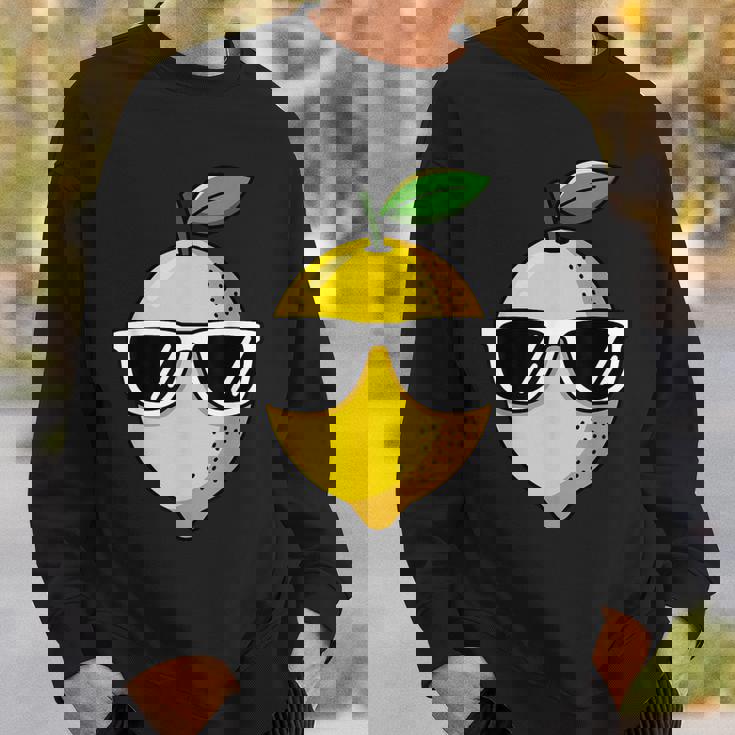Cool Lemon Fruit Sunglasses Summer Citrus Vibes Sweatshirt Gifts for Him