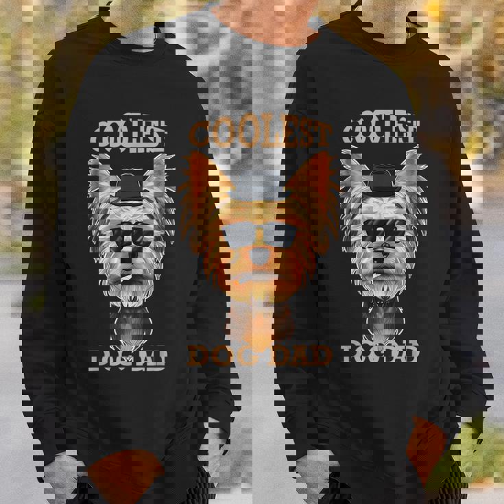 Coolest Dog Dad I Yorkshire Terrier パパ I ヨークシャー・テリア スウェットシャツ 彼への贈り物