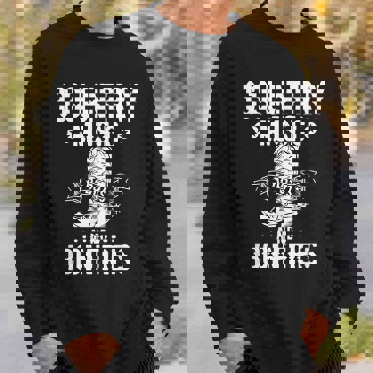 Country Music And Bonfire ウエスタンカントリーラインダンスブーツ スウェットシャツ 彼への贈り物