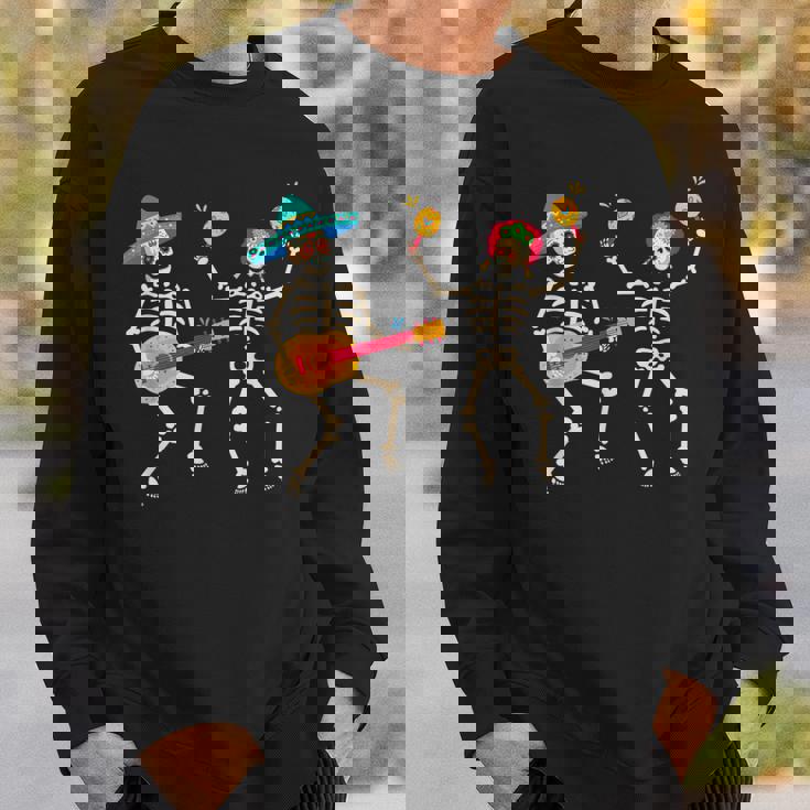 Dia De Los Muertos スケルトン ダンシング スカル 死者の日 スウェットシャツ 彼への贈り物