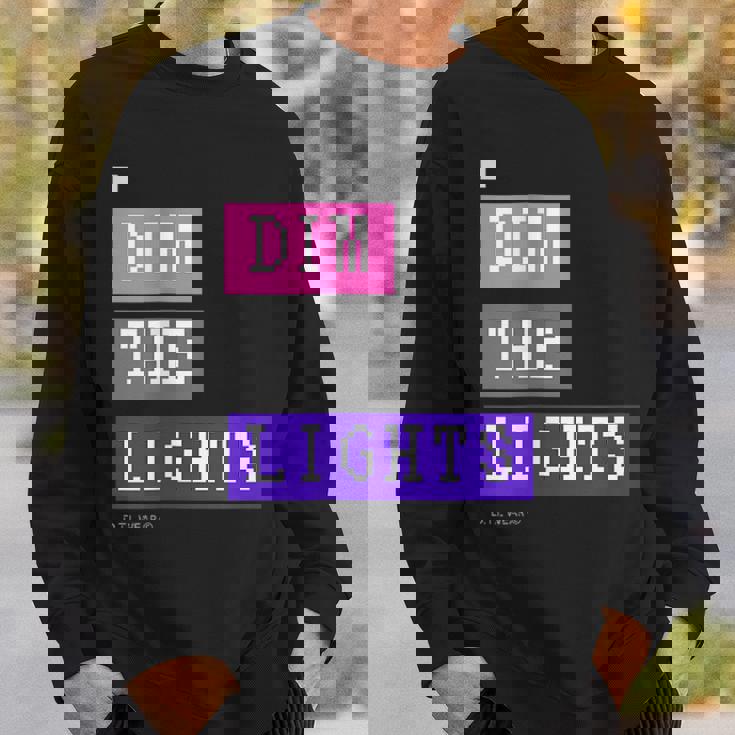 Dim The Lights 007 メンズ ロック ライブ フェス バンド ゲーム 音楽 おしゃれ 男女兼用 キッズ スウェットシャツ 彼への贈り物