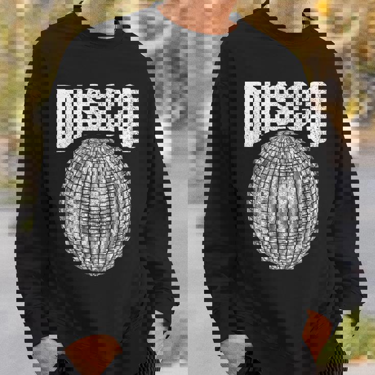 Disco Music Ball ファンク ソウル 音楽愛好家 レトロ 70年代 80年代 コスチューム スウェットシャツ 彼への贈り物