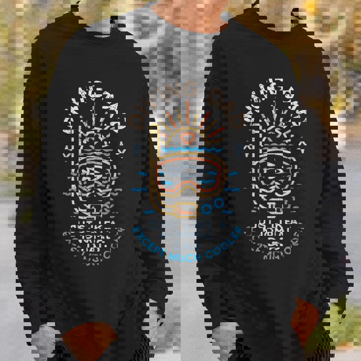 Diving Dad スキューバダイビングまたはフリーダイビング 父の日ダイバー スウェットシャツ 彼への贈り物