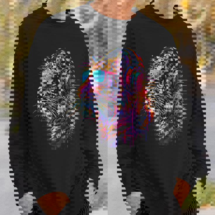 Dj Tiger ミュージックヘッドフォン ハウス ビートメーカー 音楽プロデューサー スウェットシャツ 彼への贈り物