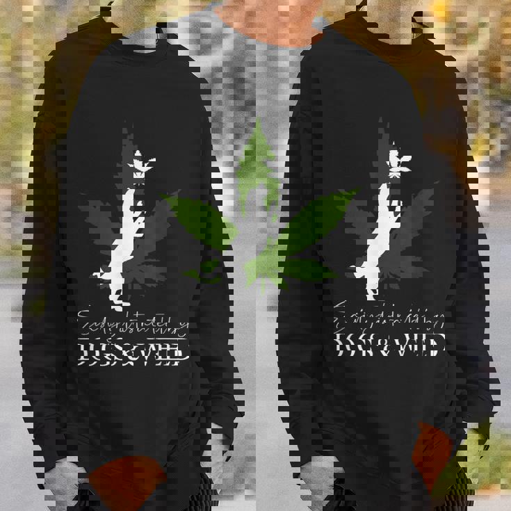 Dog And Weed ファニーマリファナtシャツ スウェットシャツ 彼への贈り物