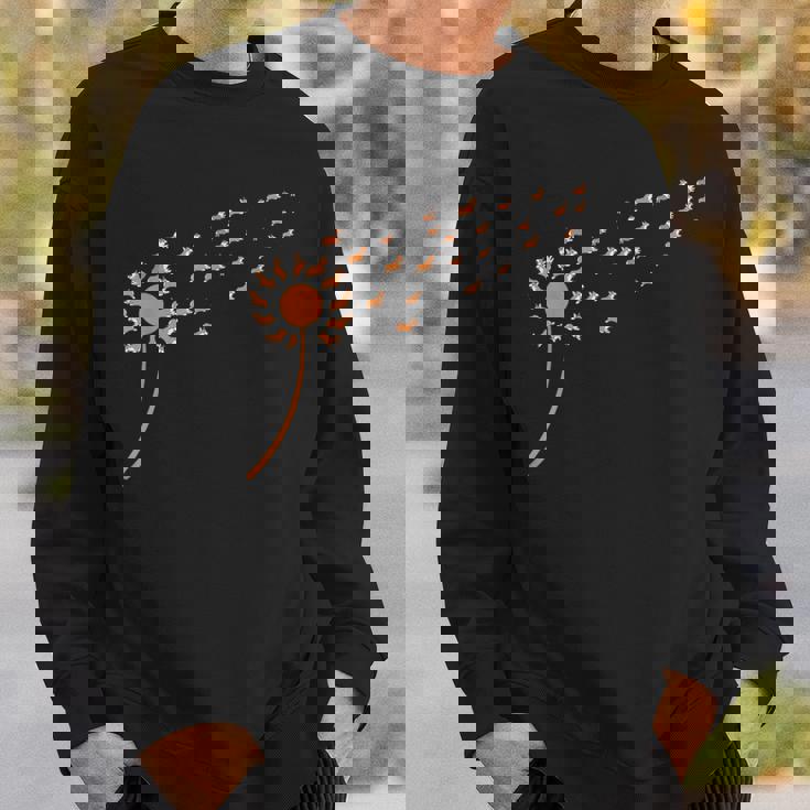 Dog Lovers 風に吹くタンポポのコーギー スウェットシャツ 彼への贈り物