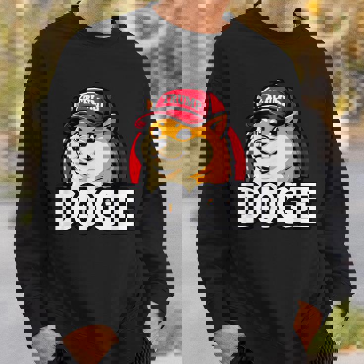 Doge Trump Hodl Cryptocurrency スウェットシャツ 彼への贈り物