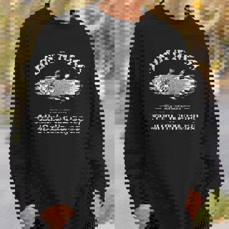 Don't Hurry Chillin' 日本製シーラカンス魚 スウェットシャツ 彼への贈り物