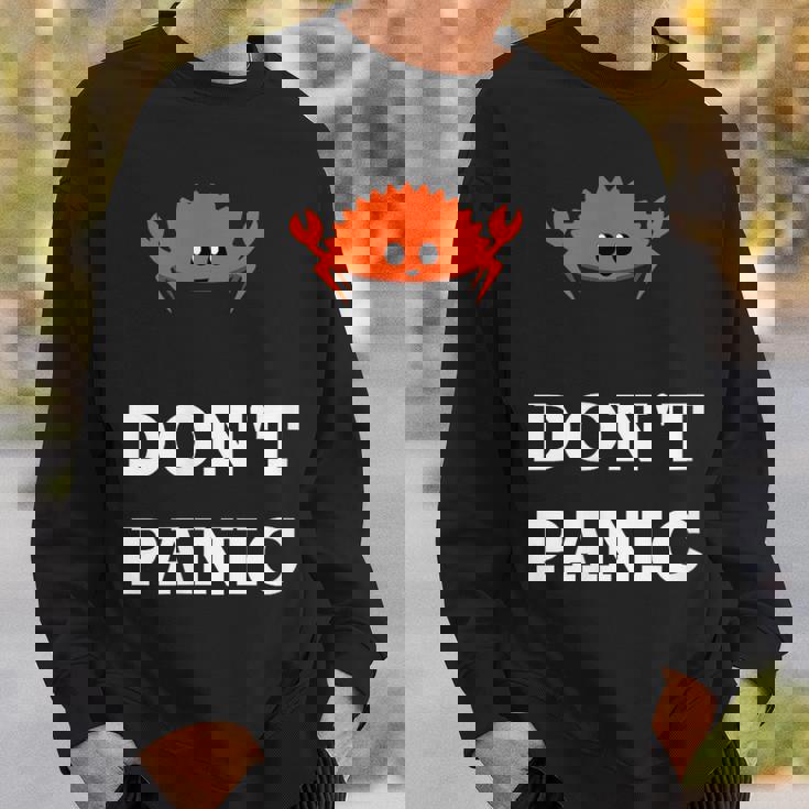 Don't Panic Rustacean Ferris The Crab Rustプログラミング スウェットシャツ 彼への贈り物