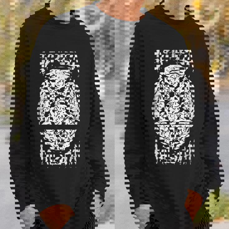 Eat Pizza Hailatan オカルト 反キリスト 悪魔的なサタニズム スウェットシャツ 彼への贈り物