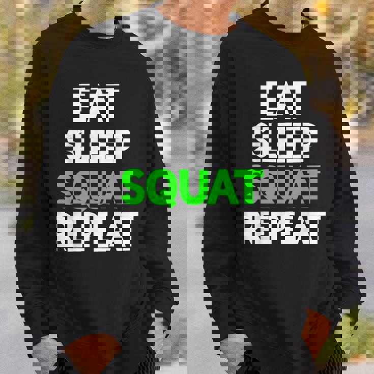 Eatleepquat Repeat モチベーショントレーニング スウェットシャツ 彼への贈り物