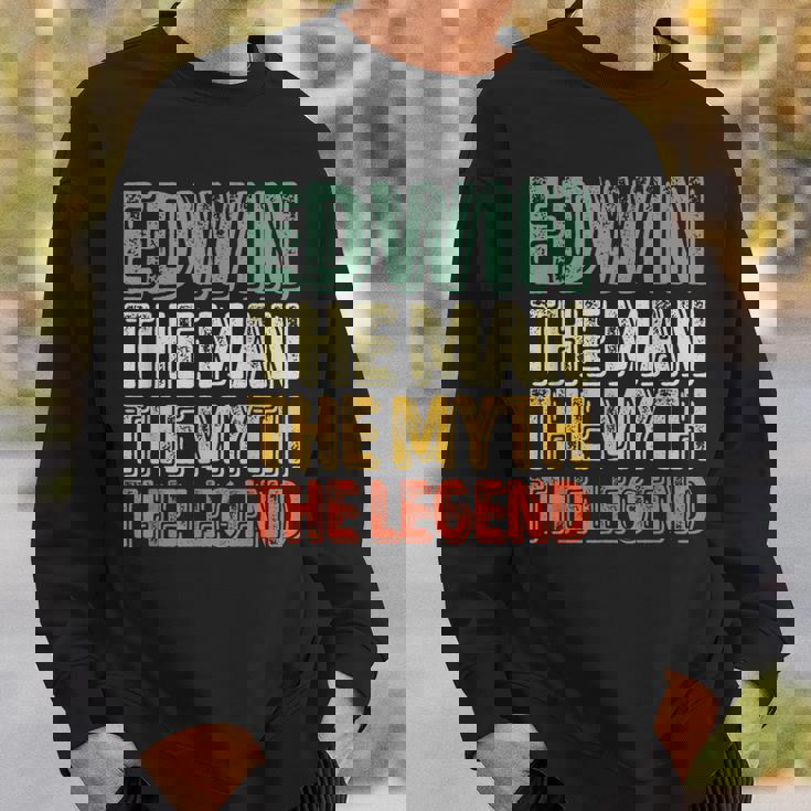 Edwin The Man The Myth The Legend シャツ ファーストネーム Edwin スウェットシャツ 彼への贈り物