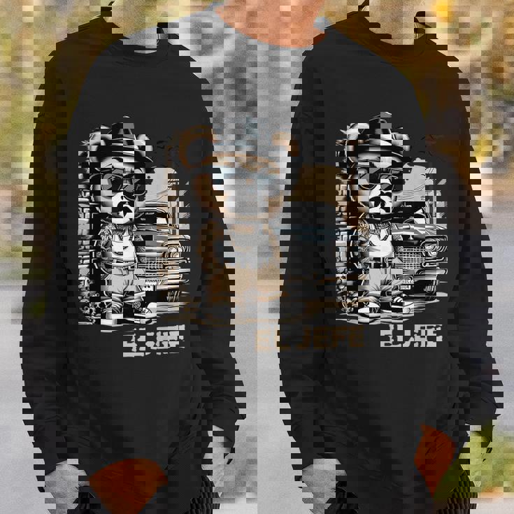 El Jefe ヒップホップ テディベア ローライダー シャツ チカーノ チョロ スウェットシャツ 彼への贈り物