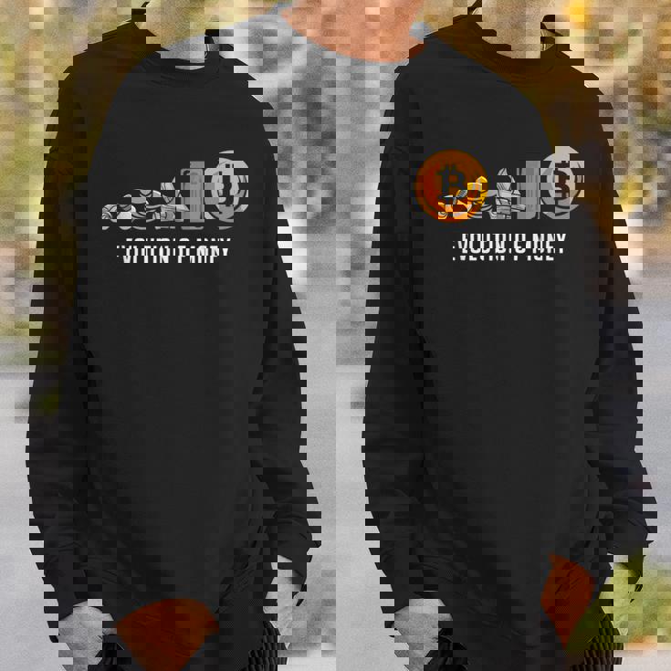 Evolution Of Money お金の進化 ビットコインプランb 暗号通貨btc ホドル スウェットシャツ 彼への贈り物