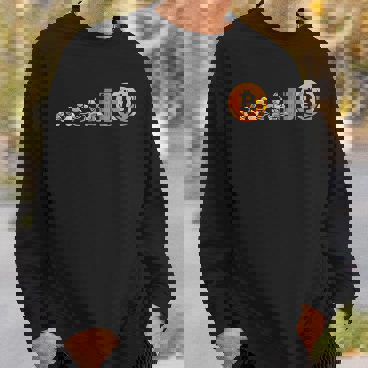 Evolution Of Money お金の進化 ビットコインプランb 暗号通貨btc ホドル スウェットシャツ 彼への贈り物