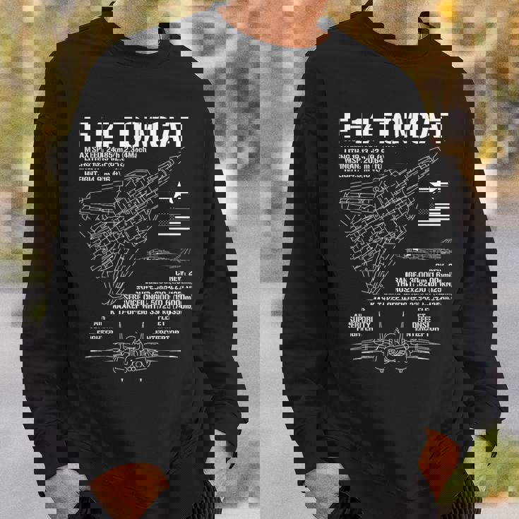 F-14 Tomcat 戦闘機 ジェット仕様 軍用飛行機 F14 Tomcat スウェットシャツ 彼への贈り物