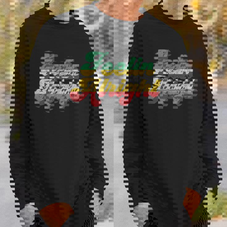 Feelin Alright ラスタ レゲエ ジャマイカ スウェットシャツ 彼への贈り物
