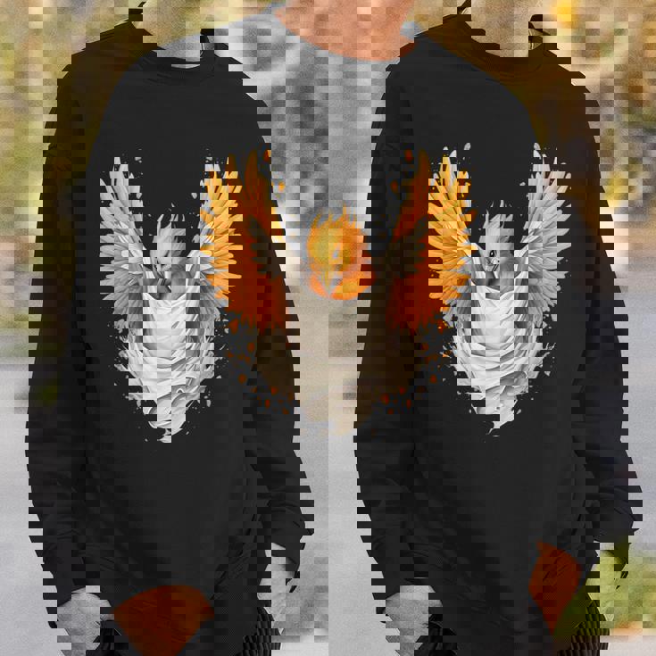 Firebird Reborn Rejuvenation 神話の鳥 アートワーク フェニックス スウェットシャツ 彼への贈り物