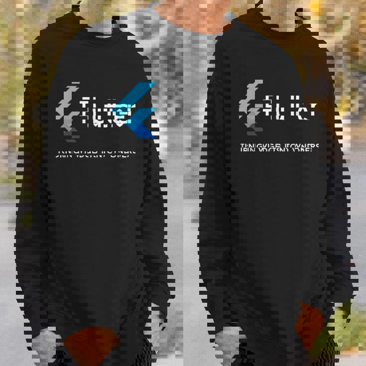 Flutter ウィジェットがアートになる場所 スウェットシャツ 彼への贈り物