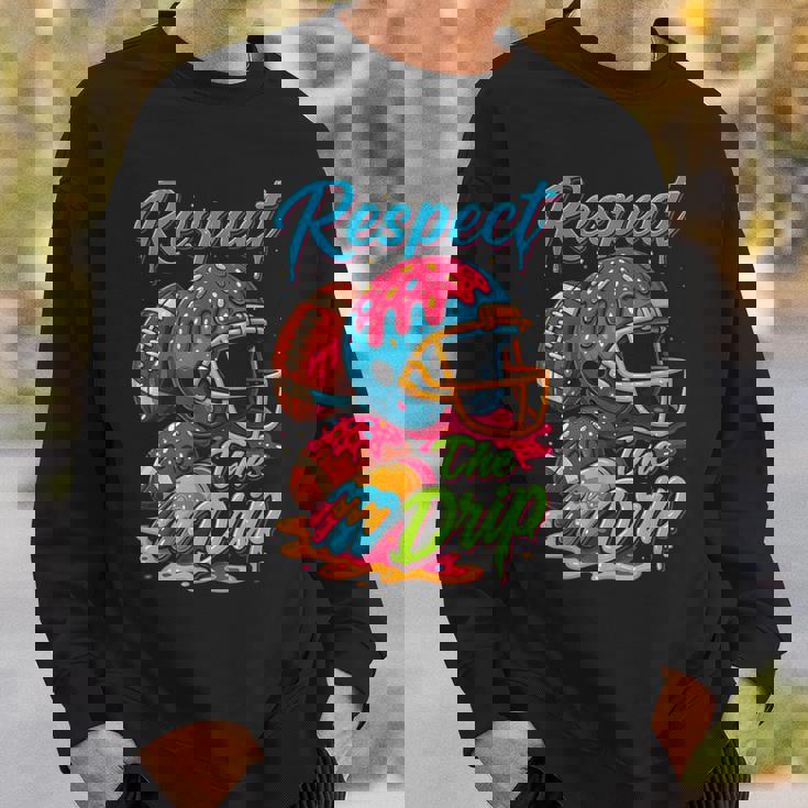Football Drip Boys Football Ice Cream Sprinkle Respect Drip Sweatshirt Gifts for Him Football Drip Boys Football Ice Cream Sprinkle Respect Drip Sweatshirt Gifts for Him