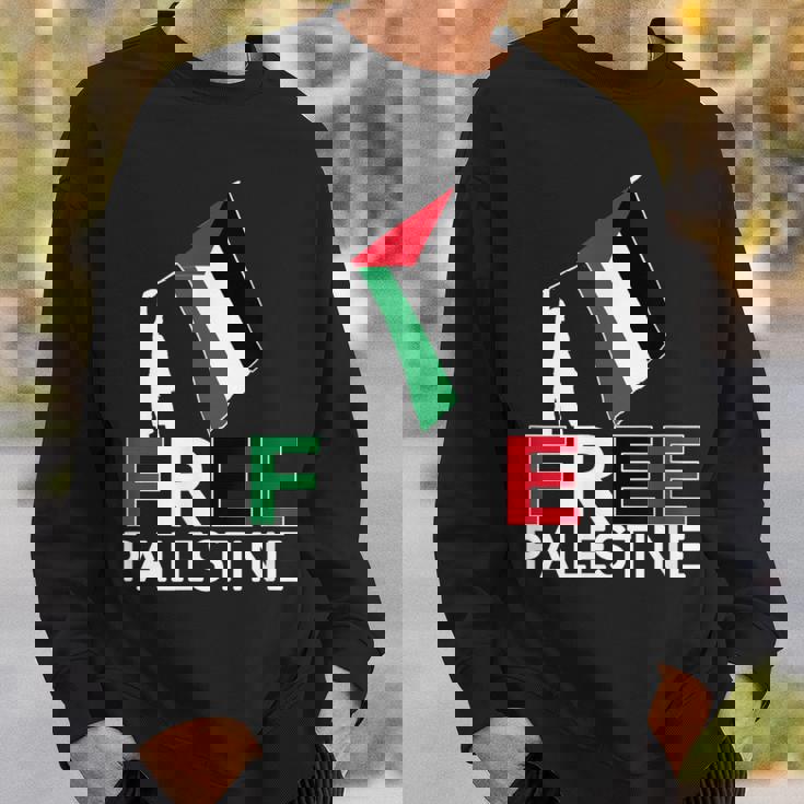 Free Palestine パレスチナ国旗 フリーガザtシャツ スウェットシャツ 彼への贈り物
