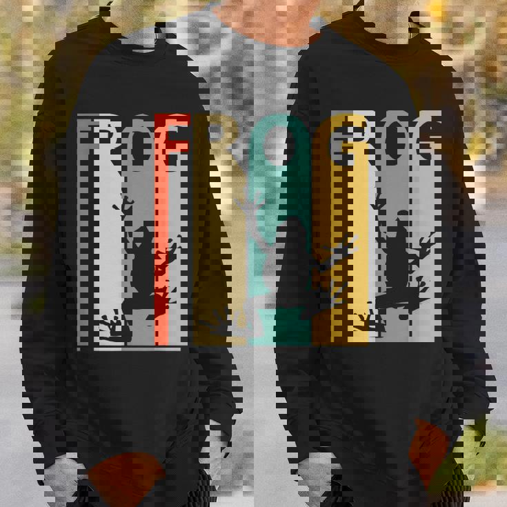 Frog カエル 動物 スウェットシャツ 彼への贈り物