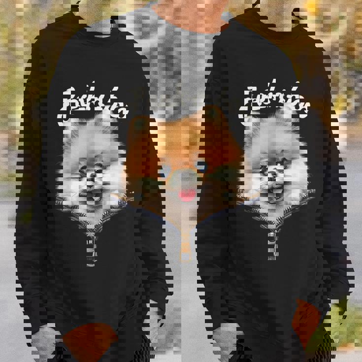 Peek-A-Boo ポメラニアン スウェットシャツ 彼への贈り物