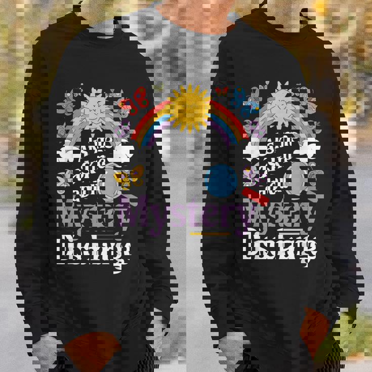 Ask Me About My Mystery Discharge アダルトユーモアジョーク スウェットシャツ 彼への贈り物