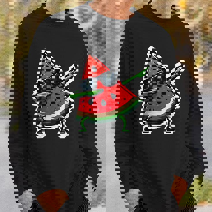 Dabbing スイカ サマーフルーツサングラス スイカ スウェットシャツ 彼への贈り物