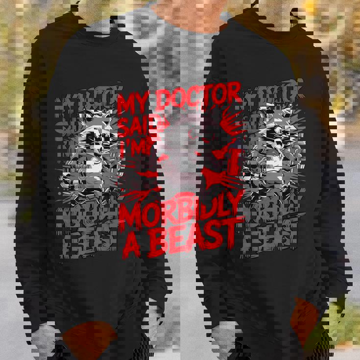 Gym Workout Racoon Muscle スウェットシャツ 彼への贈り物