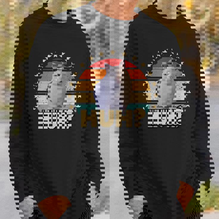 Huh Cat Huhおかしな猫好きのハッミーム スウェットシャツ 彼への贈り物