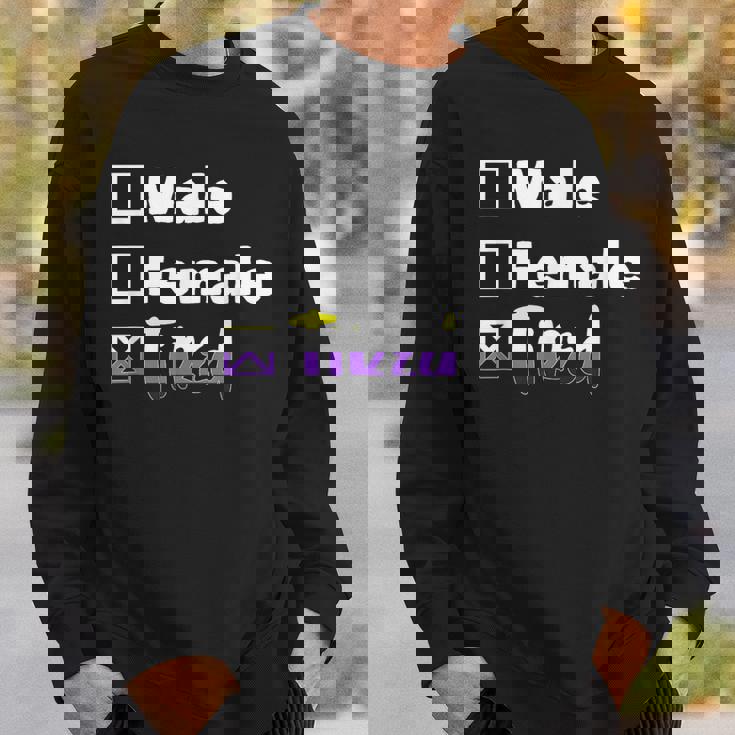 Lgbt プライド ノンバイナリー フラッグ ノンバイナリー スウェットシャツ 彼への贈り物