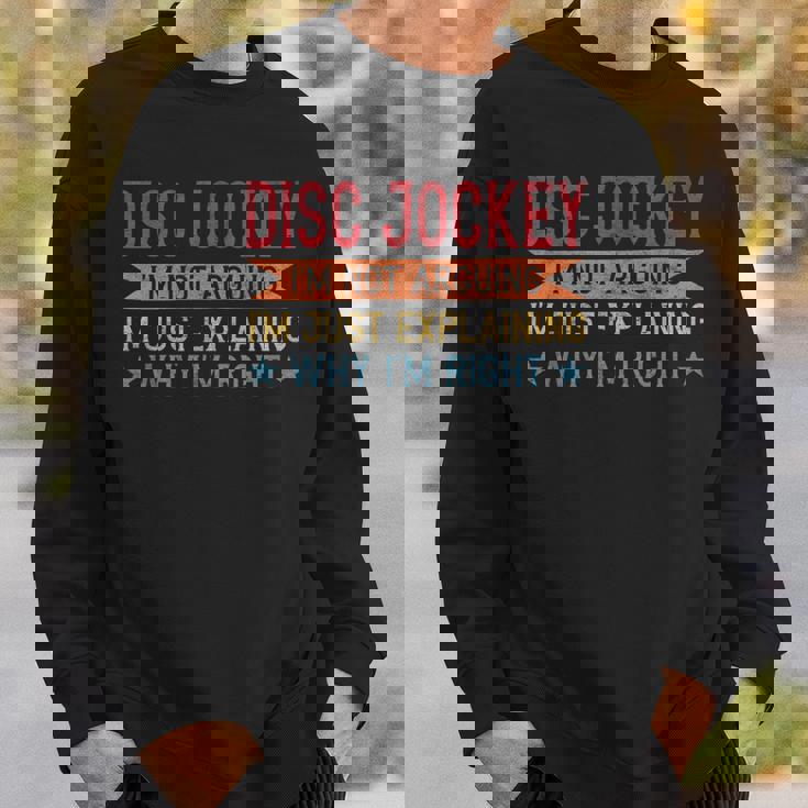 Profession Quote Disc Jockey スウェットシャツ 彼への贈り物