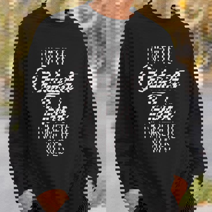 Twins Oldest Twin I Make The Rules 兄弟家族 スウェットシャツ 彼への贈り物