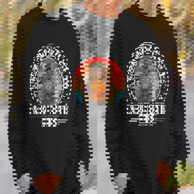 Work Hard Better Life Retrointage Pet Rat Lover スウェットシャツ 彼への贈り物