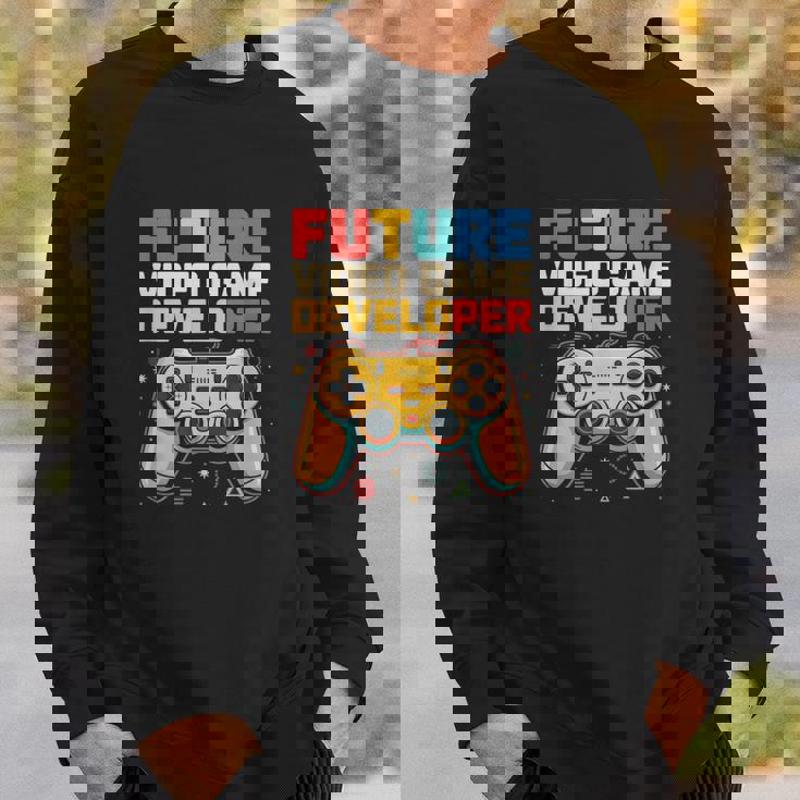 Futureideo Game Developer Gamer Coding Tech Geek スウェットシャツ 彼への贈り物