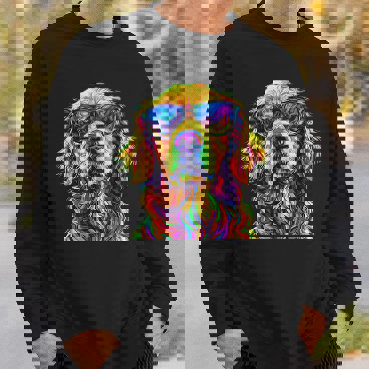 Golden Retriever Lovers カラフル 面白い ゴールデンレトリバー スウェットシャツ 彼への贈り物