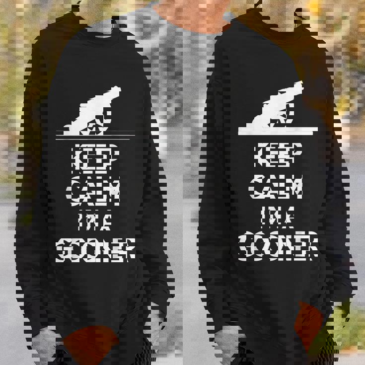 Gooner フットボールファン Keep Calm Gooner アーセナルギフト スウェットシャツ 彼への贈り物