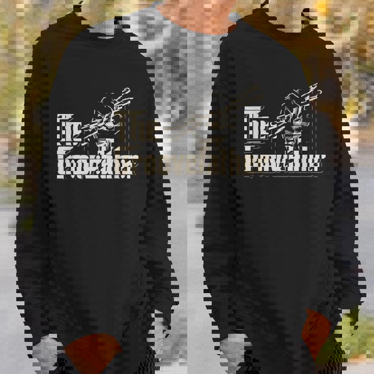 Groovefather ビンテージドラム ドラミング バンドドラマー スウェットシャツ 彼への贈り物