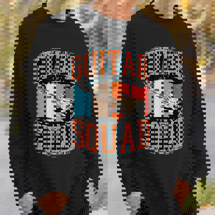 Guitarquad マッチング レトロ ヴィンテージスタイル ギターバンド スウェットシャツ 彼への贈り物