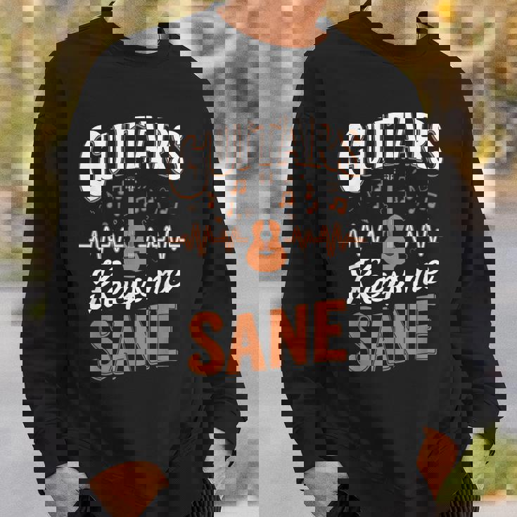 Guitars Keep Meane Pun Guitarists アコースティックギター スウェットシャツ 彼への贈り物