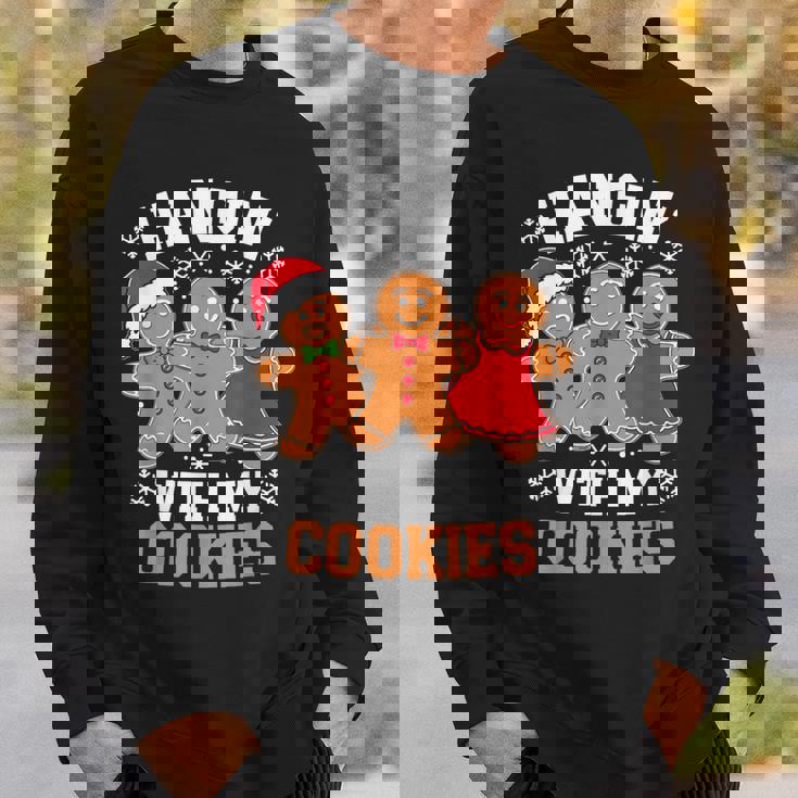Hangin With My Cookie シャツ メンズ レディース ジンジャーブレッド クリスマス スウェットシャツ 彼への贈り物